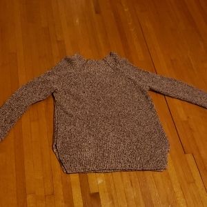 Maroon knit long, oversized  sweater